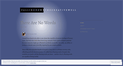 Desktop Screenshot of fallingdownthecreativewell.wordpress.com