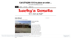 Desktop Screenshot of luckysdonuts.wordpress.com