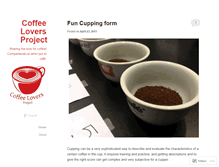 Tablet Screenshot of coffeeloversproject.wordpress.com