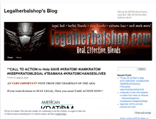 Tablet Screenshot of legalherbalshop.wordpress.com