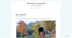 Desktop Screenshot of adventuresinjoyville.wordpress.com