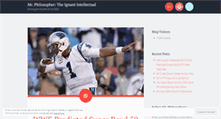 Desktop Screenshot of mrphilosopher.wordpress.com