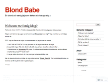 Tablet Screenshot of blondbabe.wordpress.com