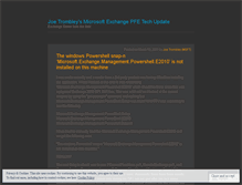 Tablet Screenshot of joetrombley.wordpress.com