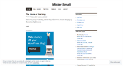 Desktop Screenshot of mistersmall.wordpress.com