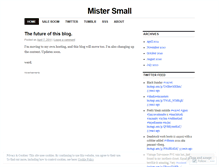 Tablet Screenshot of mistersmall.wordpress.com