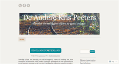 Desktop Screenshot of deanderekrispeeters.wordpress.com