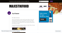 Desktop Screenshot of majestikfood.wordpress.com