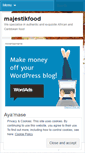 Mobile Screenshot of majestikfood.wordpress.com