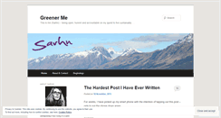 Desktop Screenshot of greenerme.wordpress.com