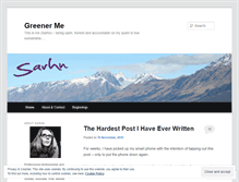 Tablet Screenshot of greenerme.wordpress.com