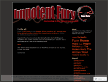 Tablet Screenshot of impotentfuryblog.wordpress.com