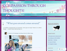 Tablet Screenshot of letsspreadcompassion.wordpress.com
