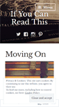 Mobile Screenshot of ifyoucanreadthis.wordpress.com
