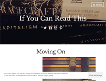 Tablet Screenshot of ifyoucanreadthis.wordpress.com
