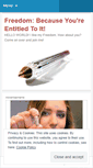 Mobile Screenshot of likefreedom.wordpress.com