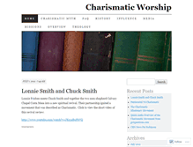 Tablet Screenshot of charismaticworshipgold.wordpress.com