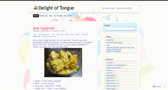 Desktop Screenshot of delightoftongue.wordpress.com