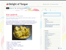 Tablet Screenshot of delightoftongue.wordpress.com