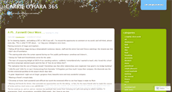 Desktop Screenshot of carrieohara365.wordpress.com