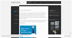 Desktop Screenshot of joseann.wordpress.com