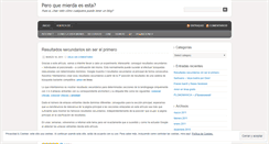 Desktop Screenshot of peroquemierda.wordpress.com
