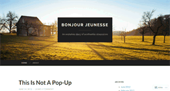 Desktop Screenshot of bonjourjeunesse.wordpress.com