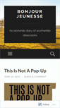 Mobile Screenshot of bonjourjeunesse.wordpress.com
