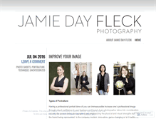Tablet Screenshot of jamiedayfleckphotography.wordpress.com