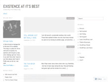 Tablet Screenshot of existanceatitsbest.wordpress.com