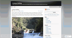 Desktop Screenshot of lebanonrafting.wordpress.com