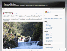 Tablet Screenshot of lebanonrafting.wordpress.com