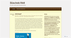 Desktop Screenshot of bueschelswelt.wordpress.com