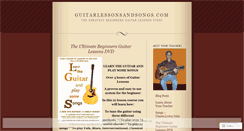 Desktop Screenshot of guitarlessons.wordpress.com