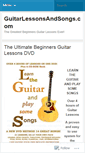 Mobile Screenshot of guitarlessons.wordpress.com