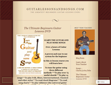 Tablet Screenshot of guitarlessons.wordpress.com