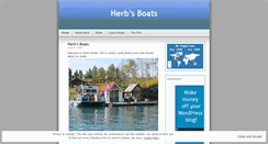 Desktop Screenshot of herbsboats.wordpress.com