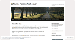 Desktop Screenshot of laflammefamily.wordpress.com