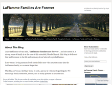 Tablet Screenshot of laflammefamily.wordpress.com