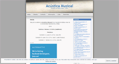 Desktop Screenshot of acusticamusicalfbaunlp.wordpress.com