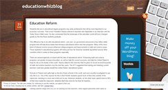 Desktop Screenshot of educationwhizblog.wordpress.com