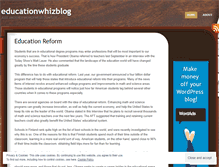 Tablet Screenshot of educationwhizblog.wordpress.com