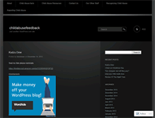Tablet Screenshot of childabusefeedback.wordpress.com