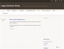 Tablet Screenshot of legouniversearmy.wordpress.com
