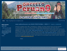 Tablet Screenshot of orgulloperuano1.wordpress.com