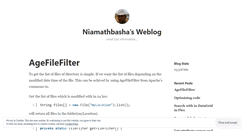 Desktop Screenshot of niamathbasha.wordpress.com