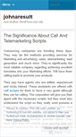 Mobile Screenshot of johnaresult.wordpress.com