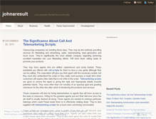 Tablet Screenshot of johnaresult.wordpress.com