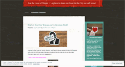 Desktop Screenshot of fortheloveofwayne.wordpress.com