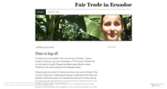 Desktop Screenshot of fairtradeinecuador.wordpress.com